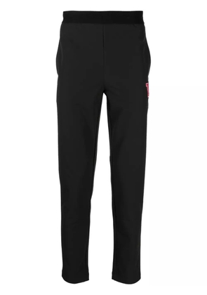 Ports V logo-waistband straight-leg trousers - Black