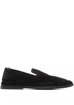 Officine Creative Miles 002 suede loafers - Black