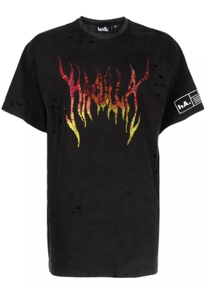 Haculla logo-print cotton T-shirt - Black
