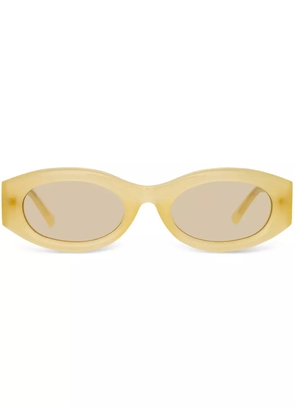 Linda Farrow x The Attico Berta oval sunglasses - Yellow