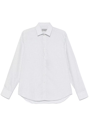 Canali check shirt - White