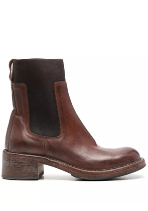 Moma 60mm distressed boots - Brown