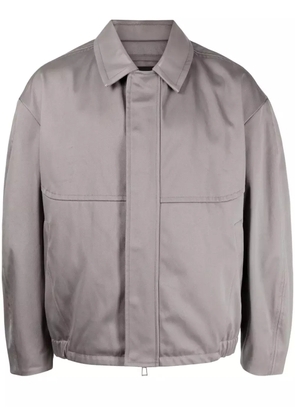 SONGZIO drop-shoulder padded bomber jacket - Grey
