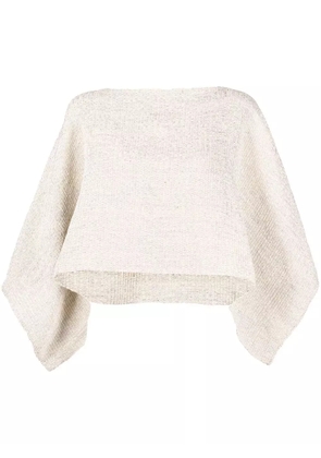 VOZ cape-style long-sleeved jumper - Neutrals