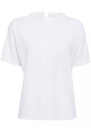 HODAKOVA split-neck asymmetric T-shirt - White