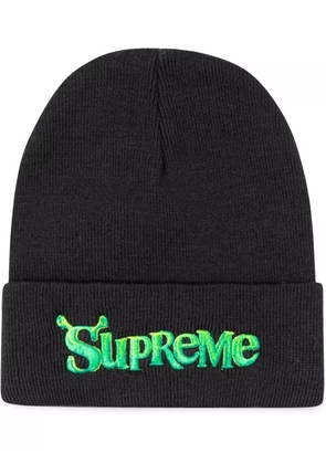 Supreme x Shrek logo beanie - Black