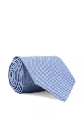 TOM FORD ribbed silk tie - Blue