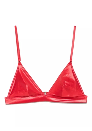 Maison Close Splash triangle bikini top - Red