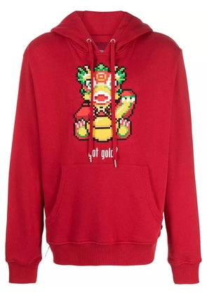 Mostly Heard Rarely Seen 8-Bit Got Gold cotton hoodie - Red