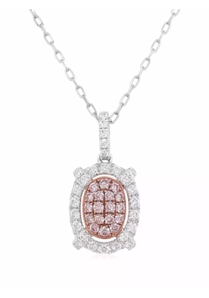 HYT Jewelry platinum Argyle Pink Diamond pendant necklace - Silver