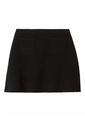 Claudie Pierlot A-line knitted mini skirt - Black