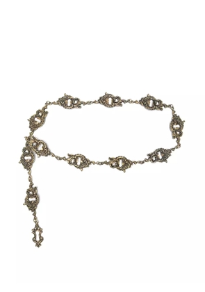 Moschino Pre-Owned 2000s baroque-chain belt - Gold