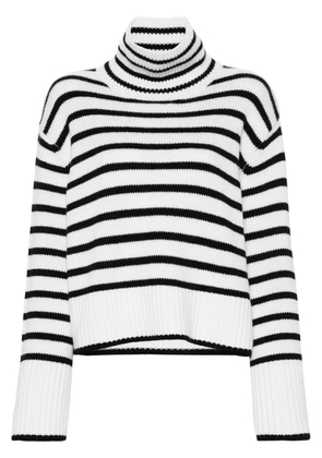 Lisa Yang Fleur striped cashmere jumper - Neutrals