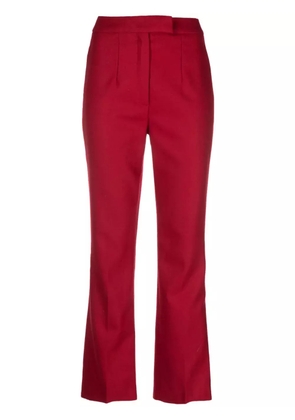John Galliano Pre-Owned 1990s straight-leg wool trousers - Red