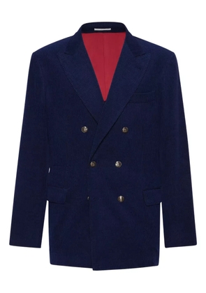 Brunello Cucinelli corduroy blazer - Blue