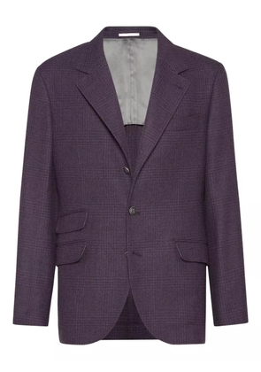 Brunello Cucinelli single-breasted blazer - Purple
