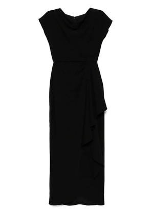 Amsale draped crepe gown - Black