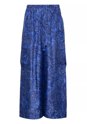 ZIMMERMANN Ottie silk palazzo trousers - Blue