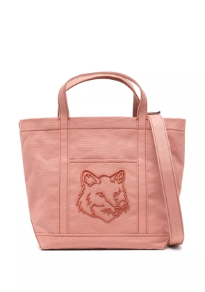 Maison Kitsuné small fox head tote bag - Pink