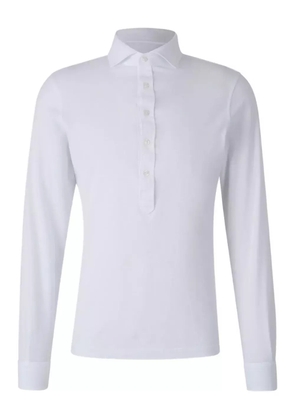 Gran Sasso long-sleeved polo shirt - White