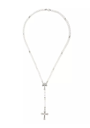 Emanuele Bicocchi pearl rosary necklace - White