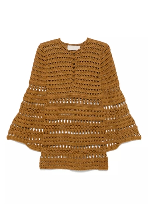 Elie Saab cotton dress - Brown