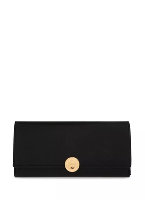 LOEWE logo-plaque leather wallet - Black