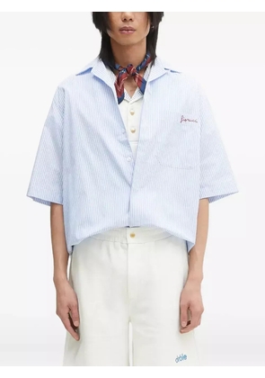 Fiorucci striped embroidered shirt - Blue