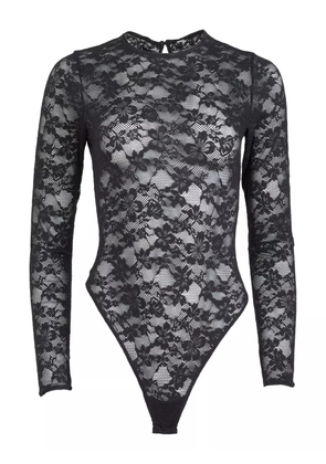 Fleur Du Mal Le Stretch lace bodysuit - Black