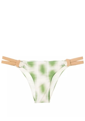Lenny Niemeyer abstract-print rope-detail bikini bottoms - White