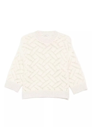 Peserico crew-neck sweater - White