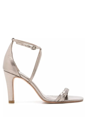 Sarah Chofakian Windsor 75mm metallic-effect sandals