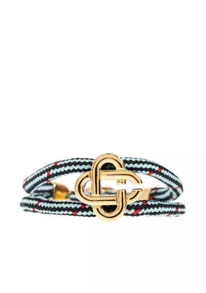 Casablanca logo-plaque bracelet - Gold