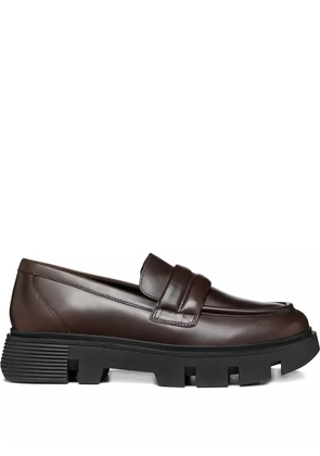 Geox Vilde penny-strap platform loafers - Brown