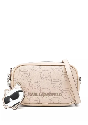 Karl Lagerfeld Ikon Monogram crossbody bag - Neutrals