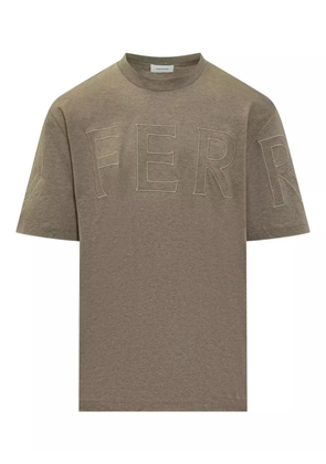 Ferragamo logo-detail cotton T-shirt - Neutrals