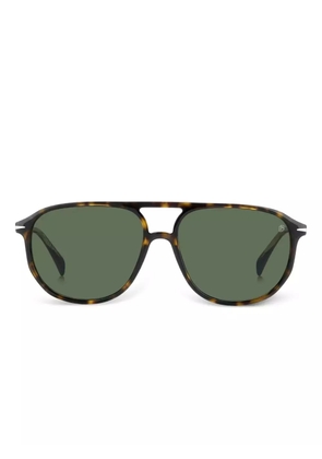 DAVID BECKHAM EYEWEAR pilot-frame sunglasses - Brown