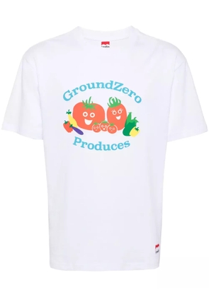 Ground Zero graphic-print cotton T-shirt - White