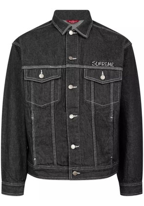 Supreme x Smurfs denim trucker jacket - Black