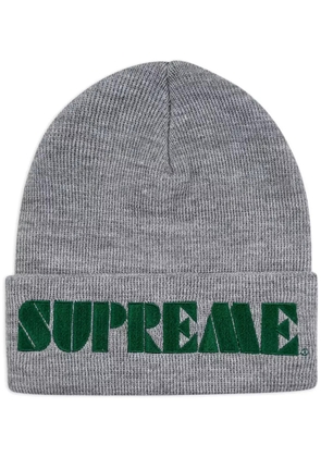 Supreme Stencil beanie hat - Grey