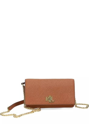 Lauren Ralph Lauren logo-plaque cross body bag - Brown