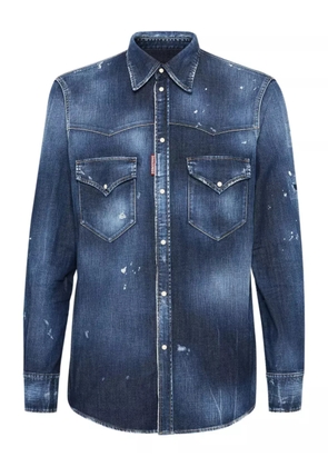 DSQUARED2 Western-style denim shirt - Blue