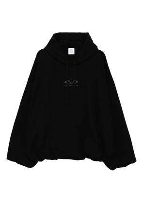 VETEMENTS oval logo hoodie - Black