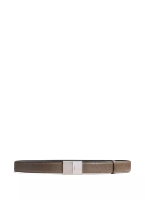 KHAITE Elio leather belt - Brown