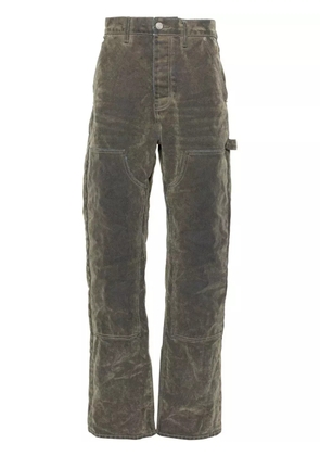 Purple Brand P015 flocked carpenter jeans - Green