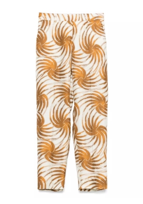 Alberto Biani satin trousers - Neutrals