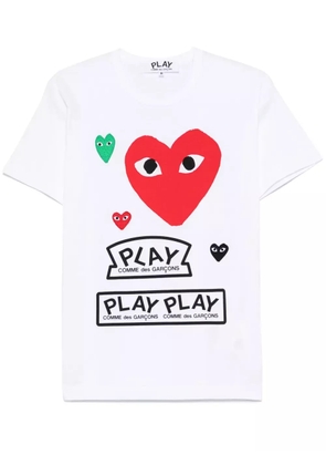 Comme Des Garçons Play heart-patch T-shirt - White
