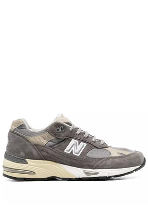 New Balance logo-patch lace-up sneakers - Grey