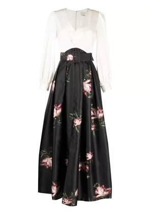 Sachin & Babi Zoe satin-finish gown - White