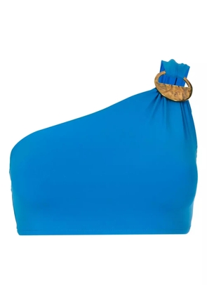 Lenny Niemeyer hardware-embellished one-shoulder bikini top - Blue